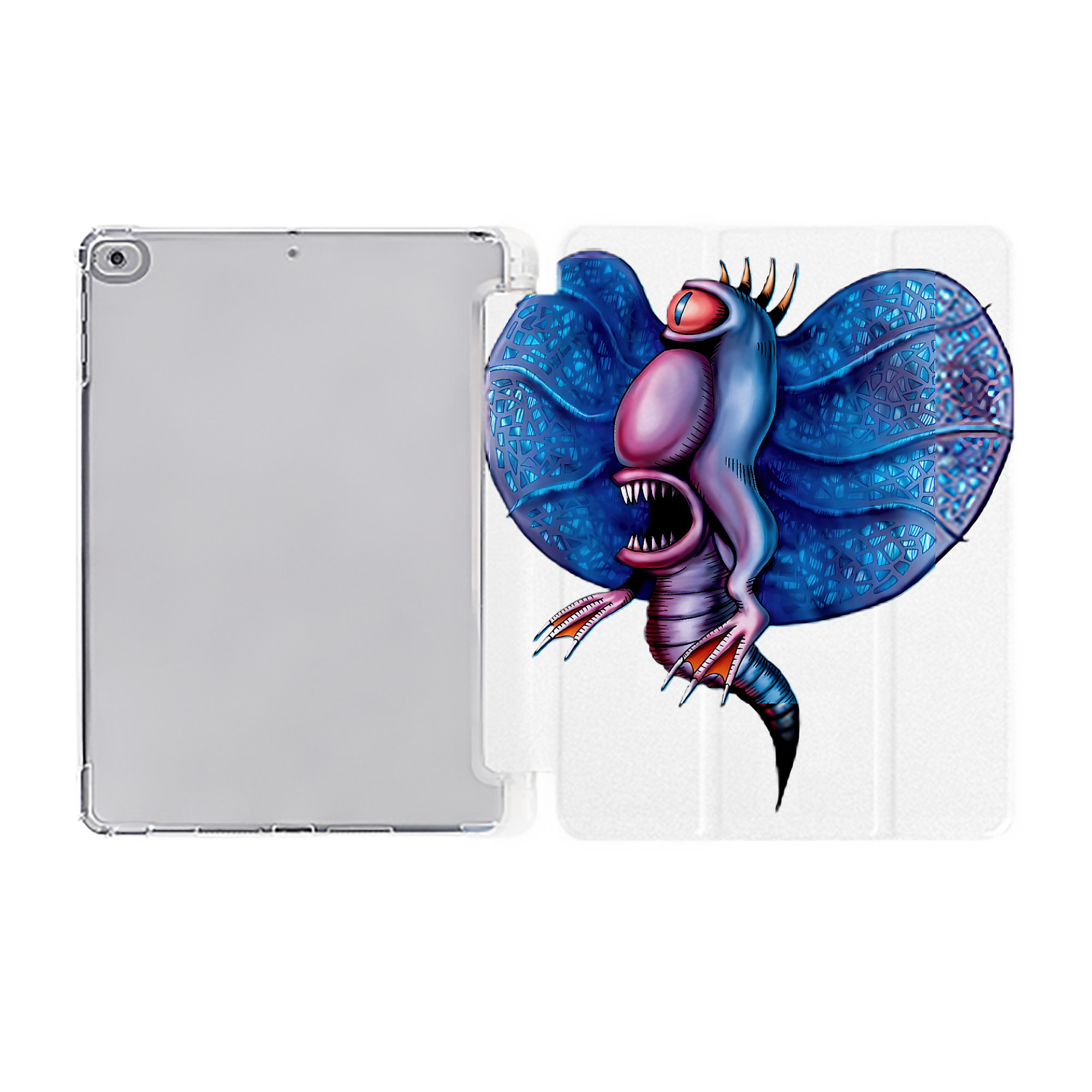 （画像用） 遊☆戯☆王 Yu-Gi-Oh! IPad ケース ペン収納付き 三つ折りスタンド PUレザー×シリコン 対応機種9.5/10.5/10.9インチ